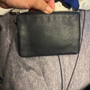 Coach Black Leather Pouch